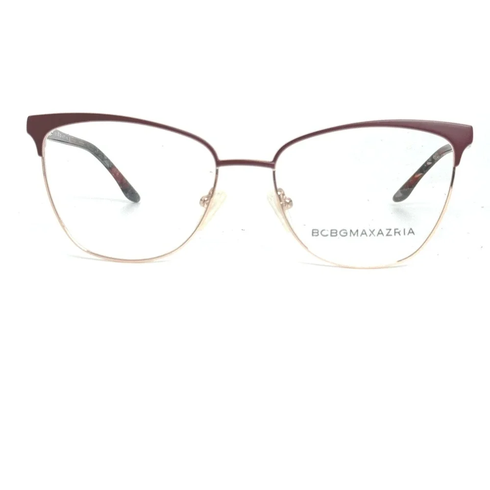 BCBGMAXAZRIA Nanette Wine Cat Eye Eyeglasses Frames Made in Italy‎ L135MM 21323